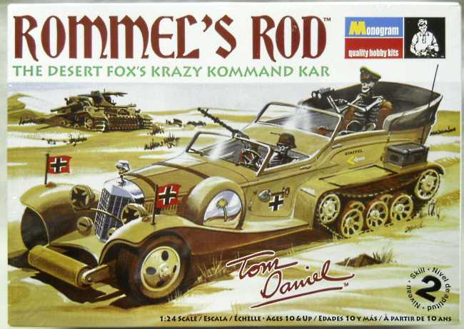 Monogram 1/24 Rommel's Rod - The Desert Fox's Krazy Kommand Kar - Designed by Tom Daniel, 85-4260 plastic model kit